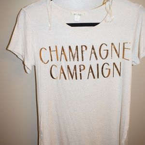 Oatmeal "Champagne Campaign" Short Sleeve Tee